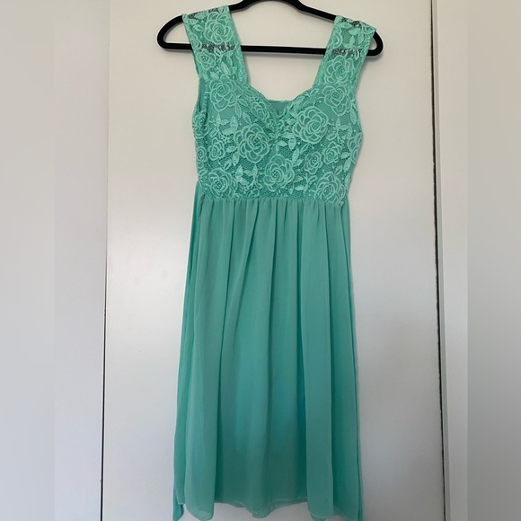 Turquoise Formal Dress - Picture 1 of 2